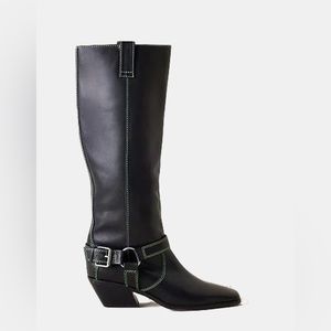 Anthropologie CAVERLEY MILLY Boot in Black Size 36 /sizes5 and 39 Us8
